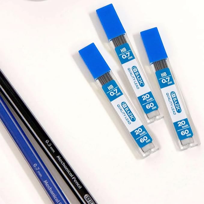 BAZIC Products Mechanical Pencil Lead Refills HB 0.7mm – Smooth 0.7mm Graphite - Image 4