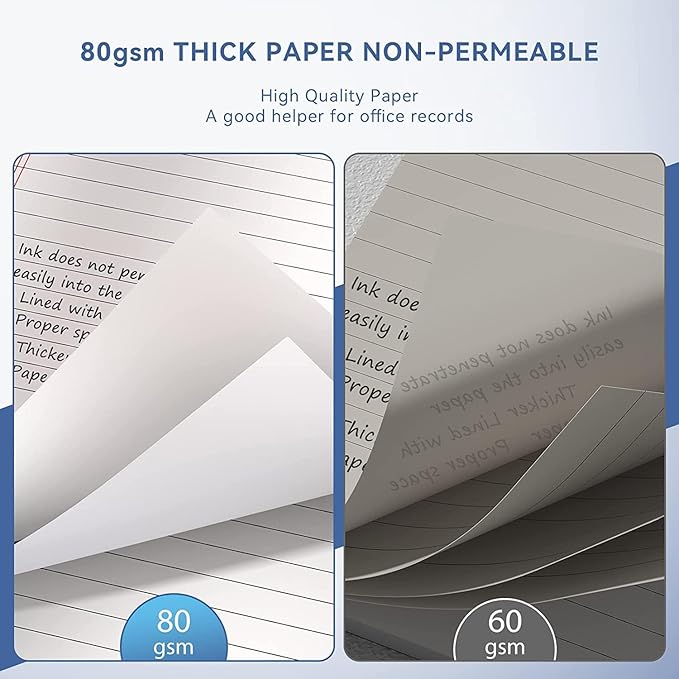Nichela 5" x 8" Note Pads 48 Pack of Legal Pads 30 Sheets Notepad College Ruled - Image 4