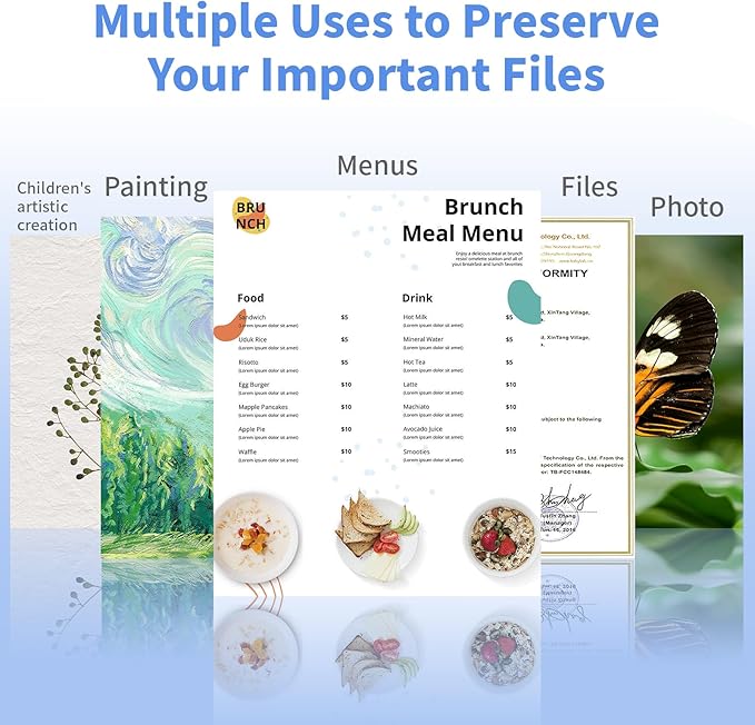 Thermal Laminating Pouches, FungLam Clear Laminating Sheets, 3 Mil Thickness - Image 2