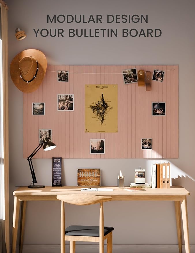 Fluxynara Large Felt Bulletin Board 36" x 24" Cork Board Alternative-6 Pack - Image 5