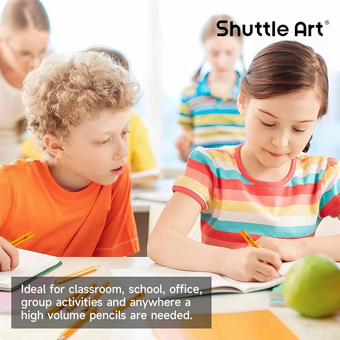 Shuttle Art 900 Pack #2 HB Golf Pencils, Wood-cased 3.5” Mini Pencils Bulk - Image 6