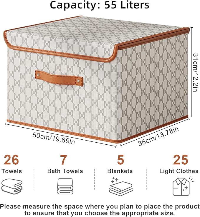 Tuza 2 Pack Fabric Storage Bins - Image 2