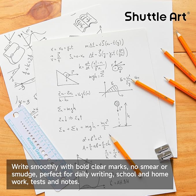 Shuttle Art 900 Pack #2 HB Golf Pencils, Wood-cased 3.5” Mini Pencils Bulk - Image 5
