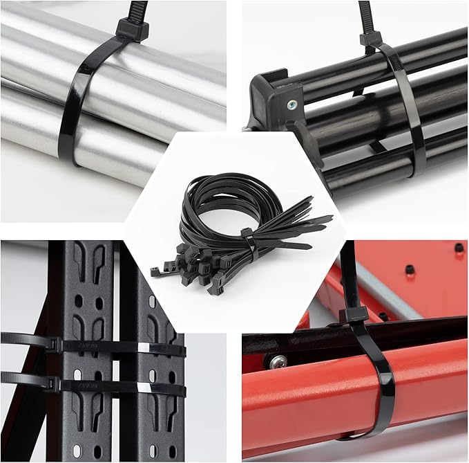 XINGO 22 inch Black Zip Ties Heavy Duty 100Pack, 200 LBS Ultra Strong Plastic - Image 6