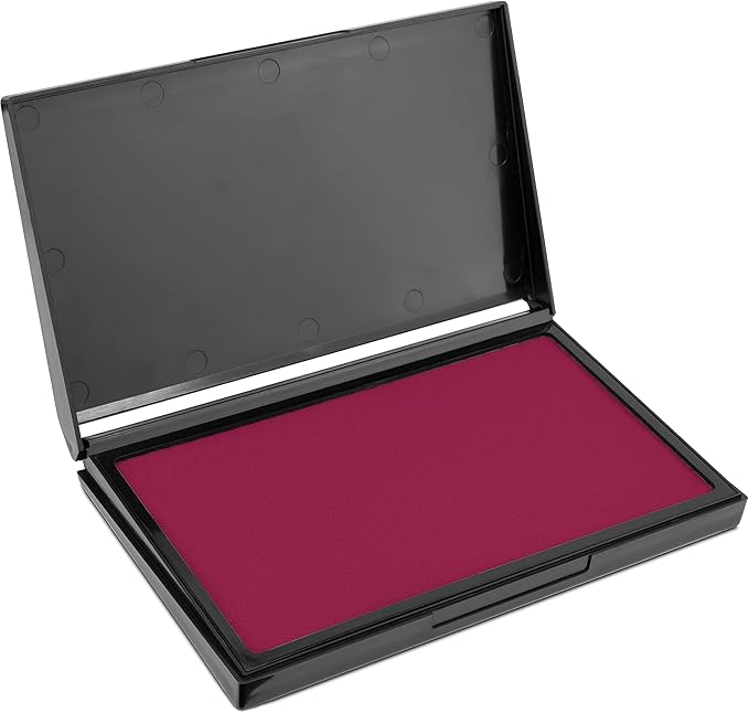 MaxMark Large Premium Magenta Purple Ink Stamp Pad by Maxmark