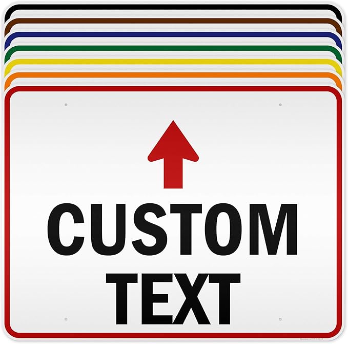 Custom Arrow, Custom Directional Sign, Up Arrow, 36x48 Inches, Reflective by MySignCenter