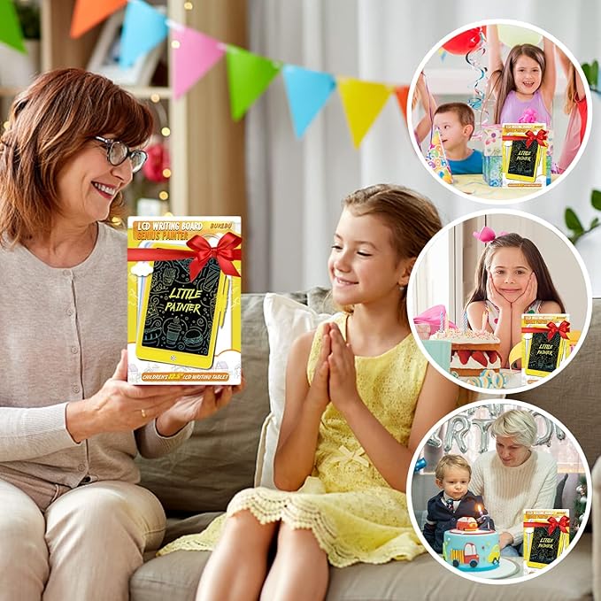 BUKEBU LCD Writing Tablet Doodle Board, 10.5 inch Colorful Drawing Pad - Image 6