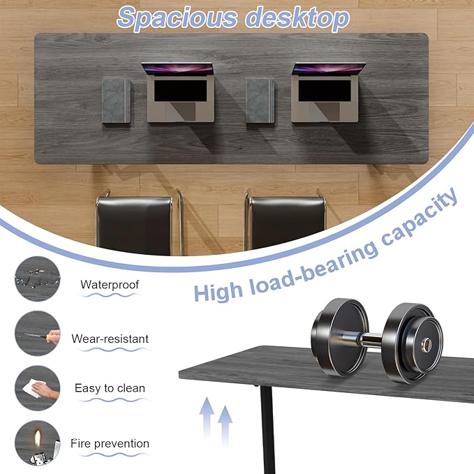 Conference Table Flip Top Mobile Conference Room Tables, Folding Conference - Image 5