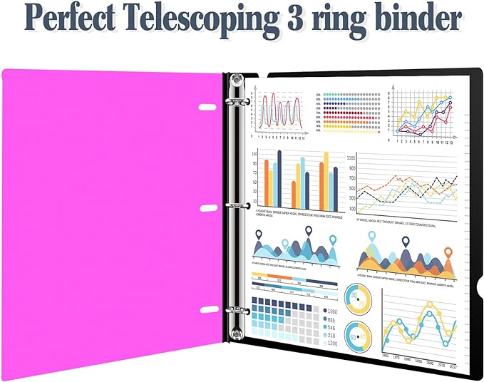 INFUN Telescoping 3 Ring Binder - Image 4