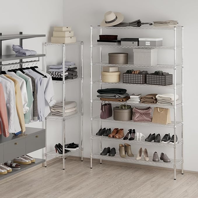 Regal Altair 14" Deep x 54" Wide x 86" Height Wire Shelving Kit | 8-Tier | NSF - Image 5