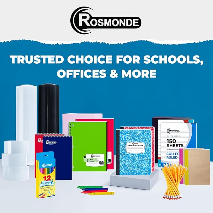Rosmonde College Ruled Composition Notebooks 5 Pack, 200 Pages, 9-3/4" x 7-1/2" - Image 8