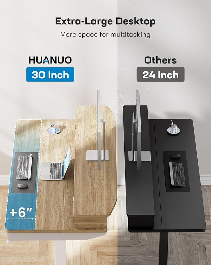 HUANUO 48 x 30 inch Electric Standing Desk - Image 5