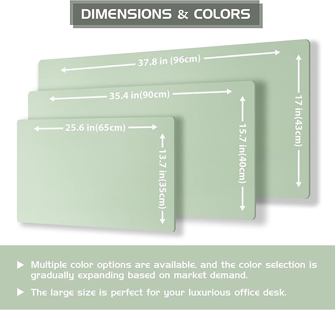 Aothia Double-Sided Desk Pad – 25.6"x13.7" Large Mouse Pad, Leather Desk Mat - Image 4