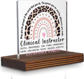 Clinical Instructor Gift Desk Sign, Appreciation Thank You Plaque by Pariveca