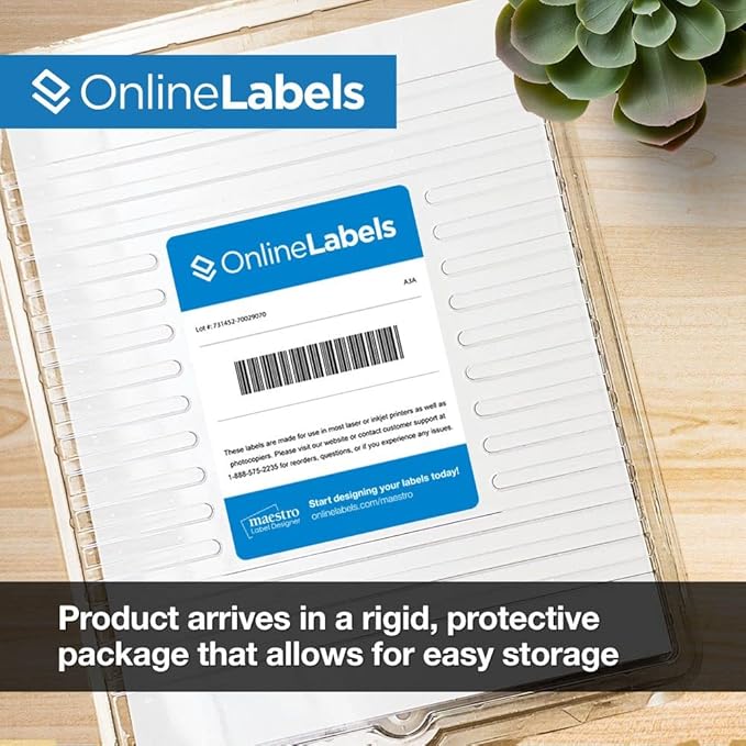 3.434 x 0.667 Blockout File Folder Labels - Image 5