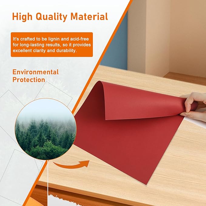 28 Sheets Christmas Red Cardstock 8.5 x 11 Craft Paper, 250gsm/92lb Heavyweight - Image 5