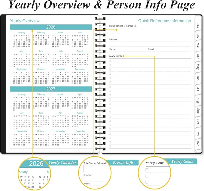 2026 Planner - Planner 2026 from January 2026 - December 2026, Weekly & Monthly - Image 5