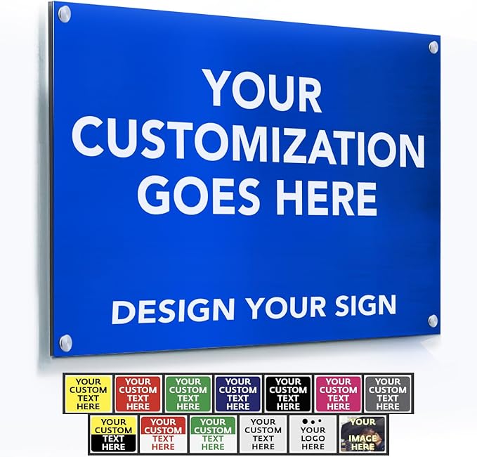 Custom Outdoor Metal Signs, Personalized Aluminum Signs, Customized Safety Signs by SpeedyOrders
