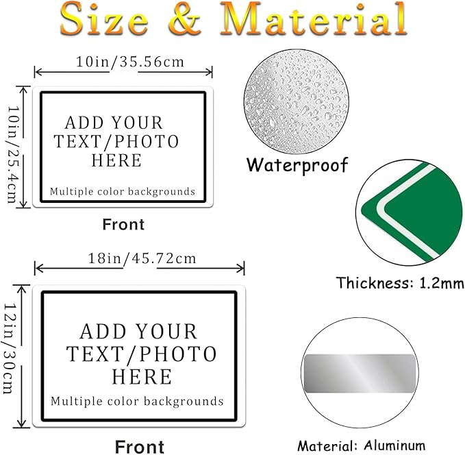 Custom Sign, Personalized Metal Signs - Image 5