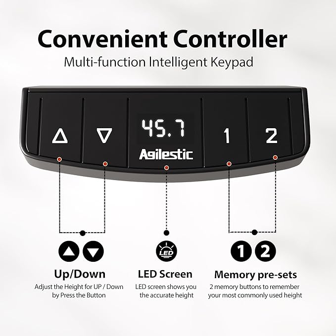 Agilestic 55 Inch Electric Standing Desk - Image 8