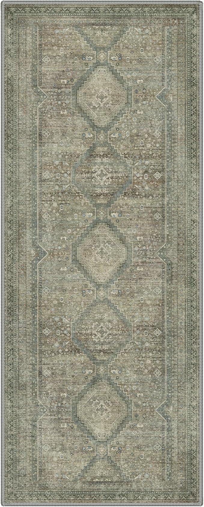 GENIMO Runner Rug 2x5 Non Slip Machine Washable Hallway Runner Rug, Low Pile - Image 7