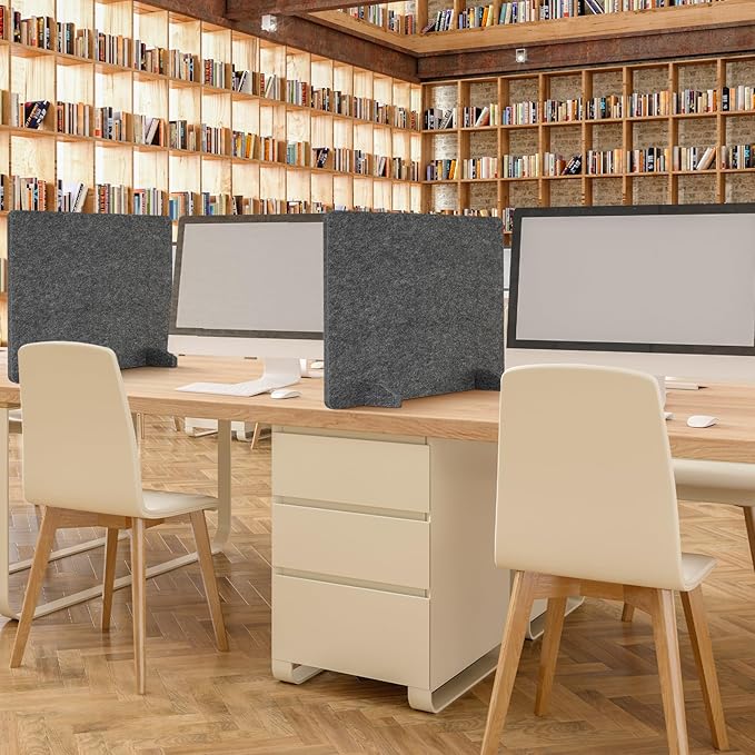 AMUSIGHT 2 Pack Acoustic Desk Dividers - Image 7