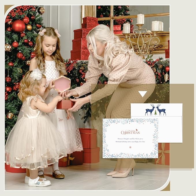 Goefun Blank White Cards and Envelopes 5.5 x 4.25 Folded Cardstock and A2 - Image 6