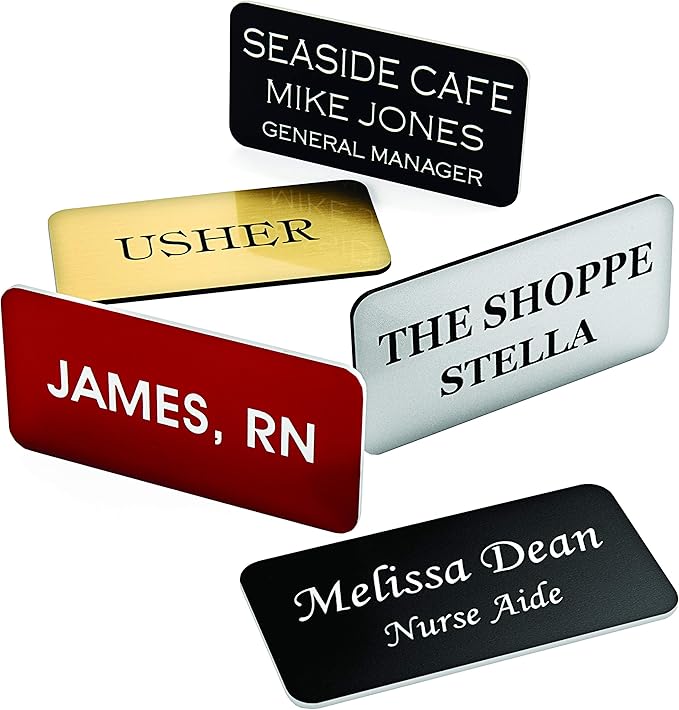 Custom Engraved Name Tag Badges – Personalized Identification - Image 3