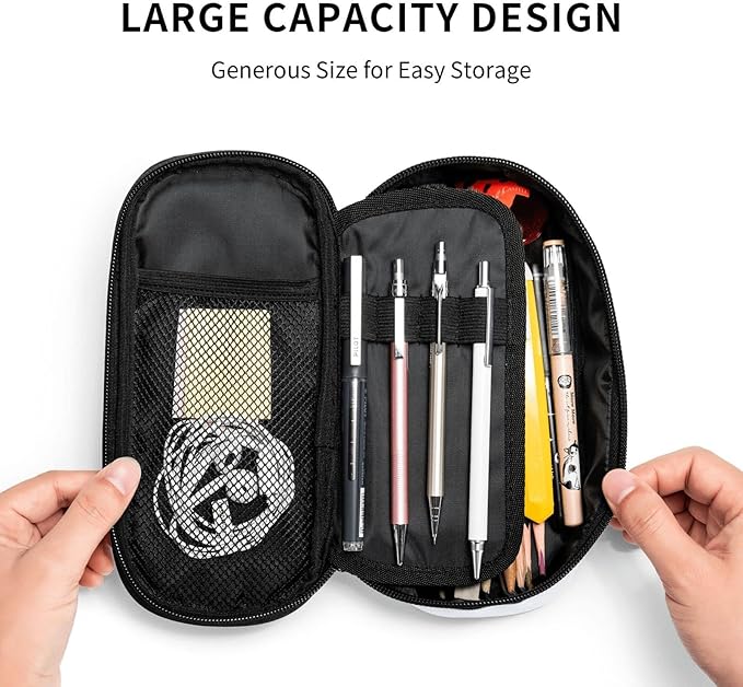 HKHEHOP Soccer Ball Cool Sport Pencil Case Big Capacity Storage Pencil Pouch - Image 5