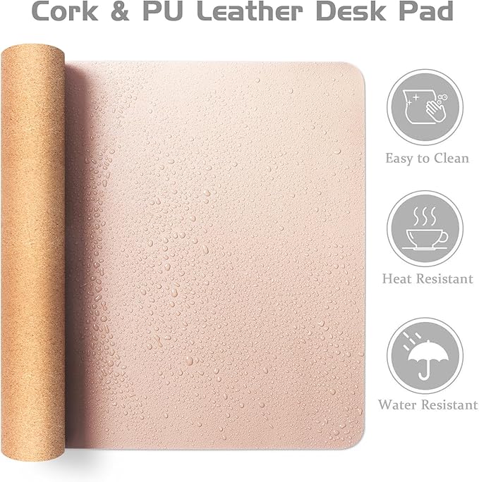 Aothia Double-Sided Desk Pad – 37.8"x17" Leather Desk Mat - Image 4