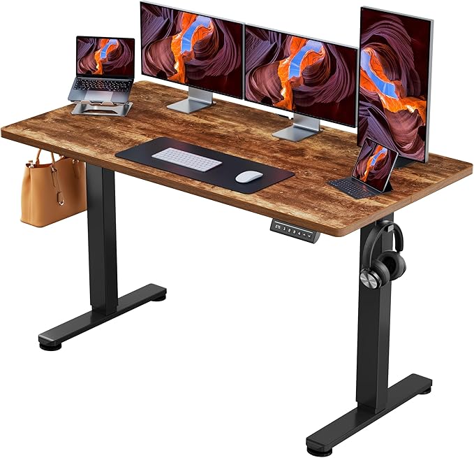 ErGear Height Adjustable Electric Standing Desk, 63 x 28 Inches Sit Stand up by ErGear