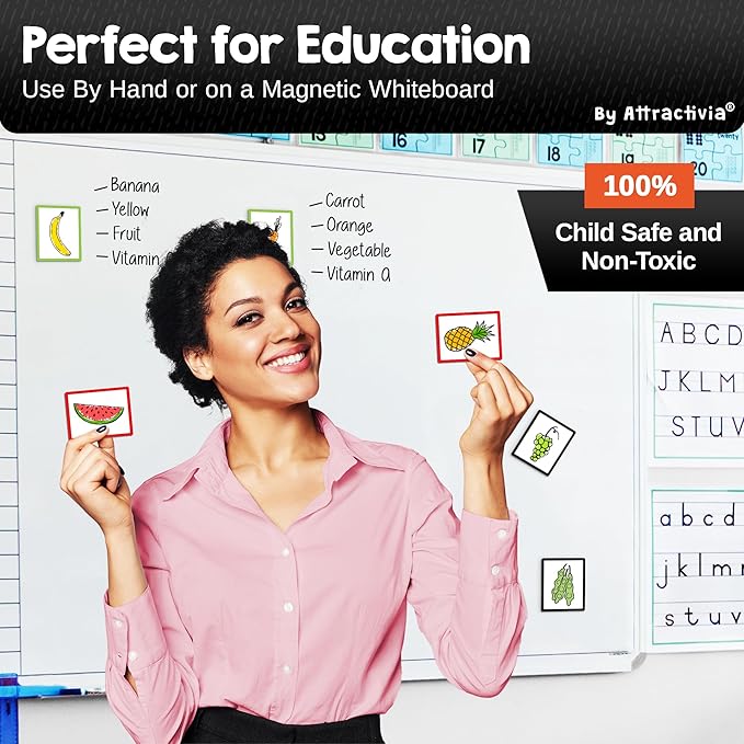 Attractivia Dry Erase Magnetic Labels 2.8 x 1.8 in, Color Borders, Small Dry - Image 6