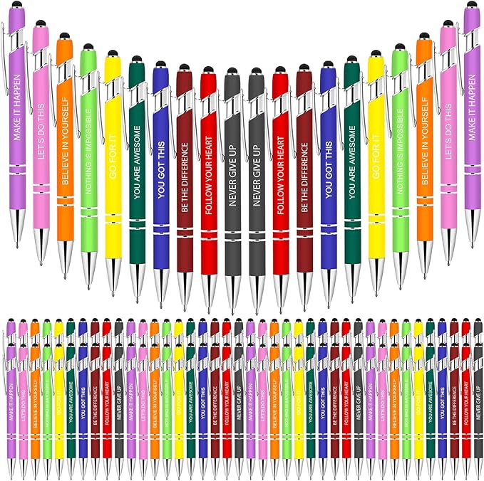 Greengines 100 Pcs Inspirational Pens by Greengines