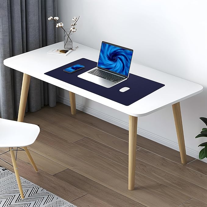 AFIING Dual-Sided Desk Pad, Natural Cork & PU Leather Large Mouse mats - Image 6