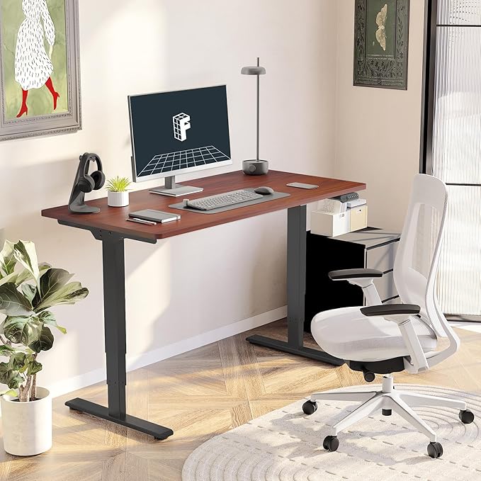 FlexiSpot E6 3-Stage Dual Motor Electric Standing Desk 48 x 30 Sit Stand Up Desk - Image 2