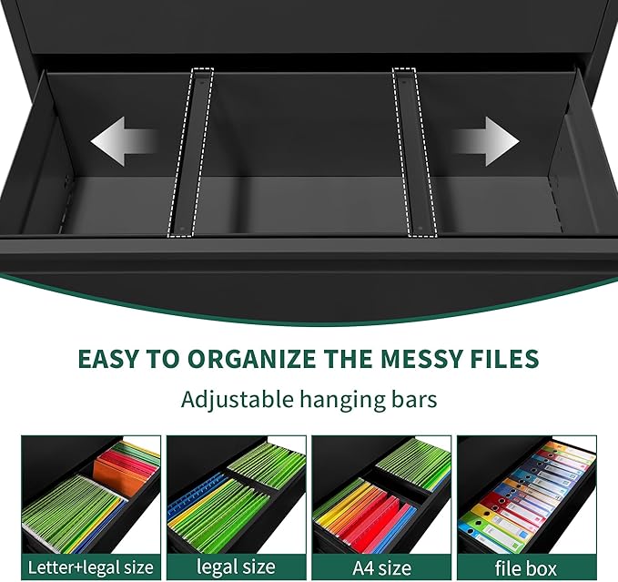 Yukimo 2 Drawer Lateral File Cabinet - Image 6