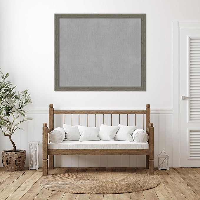 Amanti Art Grey Framed Magnetic Board 45x53 Oversize Vision Board - Image 6