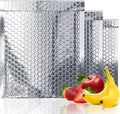 Amiff Silver Thermal Bubble Mailer, 5 x 9 Inches. 10 Pack Metallic Bubble by AMIFF