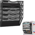 LQPAFZ 5-Tier Magnetic File Holder, No Drilling Installation File Cabinet by LQPAFZ