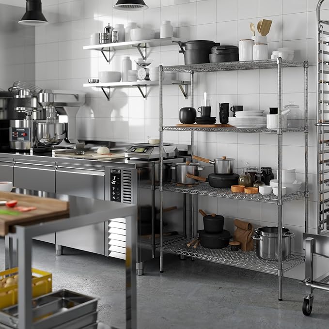 Regal Altair 18" Deep x 42" Wide x 64" Height Wire Shelving Kit | 4-Tier | NSF - Image 2