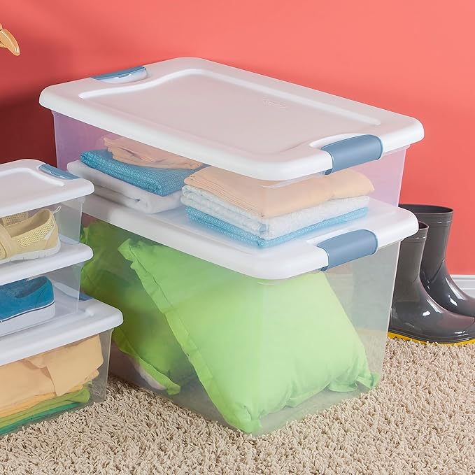 Sterilite 12-Pack Latching Box, Under Bed Storage Bins - Image 5