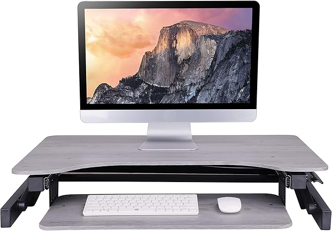 Rocelco 32" Height Adjustable Standing Desk Converter - Image 4