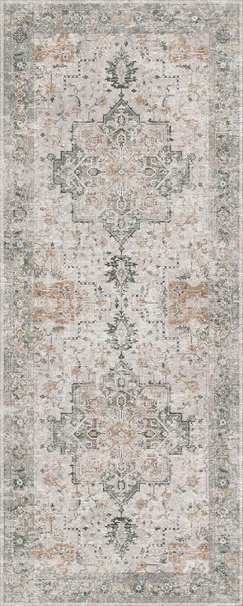 GENIMO Runner Rug 2x10 Machine Washable Non Slip Vintage Hallway Runner Rug - Image 7