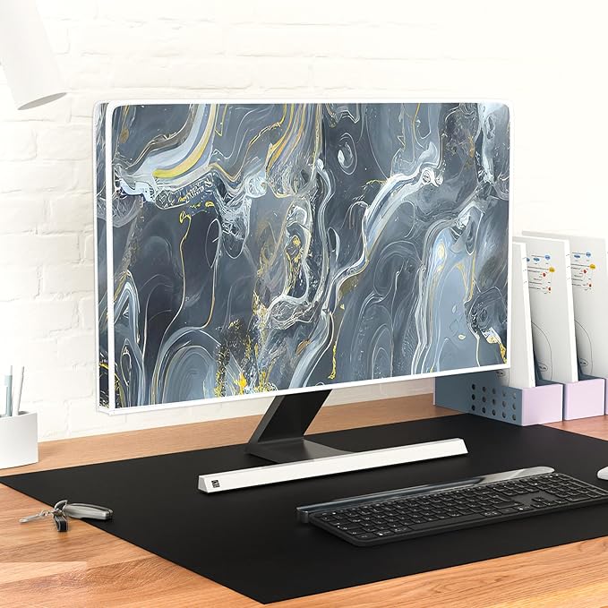 Baocicco Gray Gold Marble Waterproof 40, 42，43 Inch TV Dust Cover Anti-Static - Image 6