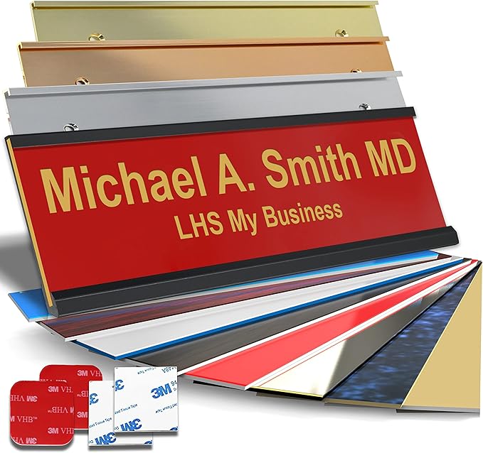Personalized Name Plate with Choice of Mounting by LHS+My+Business