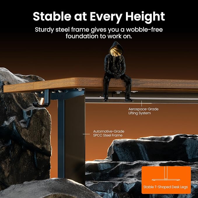 ErGear Height Adjustable Electric Standing Desk, 63 x 28 Inches Sit Stand up - Image 5