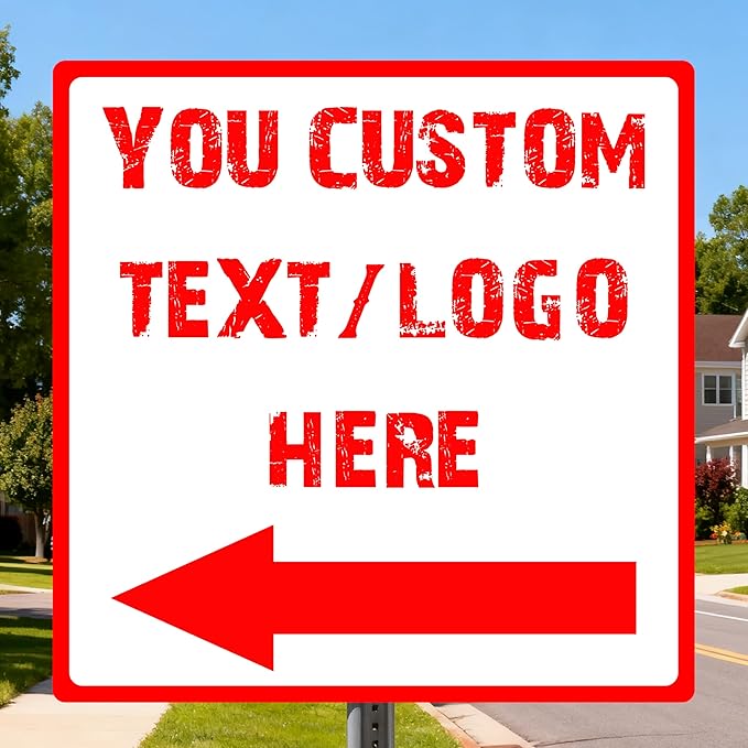 Custom Square Right Arrow Signs by HKSIGNS