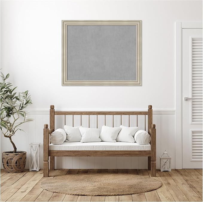 Amanti Art Silver Framed Magnetic Board 38x46 X-Large Vision Board - Image 5