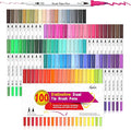 feela 100 Colors Dual Tip Brush Pens by feela