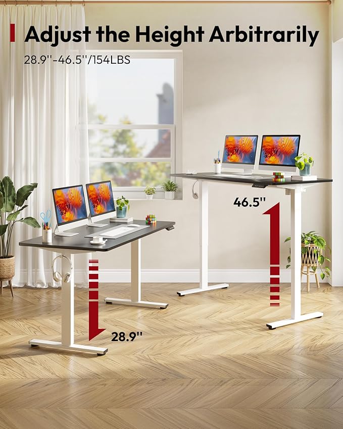 SANODESK Electric Standing Desk 60 x 24 Inches Whole-Piece Desktop Height - Image 8